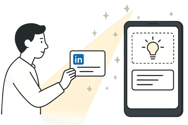 Inspired LinkedIn illustration